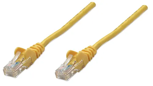 Intellinet RJ-45 M/M, 10m kabel sieciowy Żółty Cat5e U/UTP (UTP)