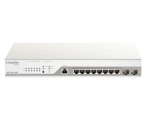 D-Link DBS-2000-10MP przełącznik sieciowy Zarządzany L2 Gigabit Ethernet (10/100/1000) Obsługa PoE Szary