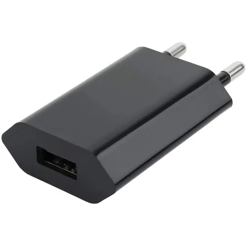Techly IPW-USB-ECBKG ładowarka do urządzeń przenośnych GPS, MP3, Telefon komórkowy, Palmtop, Smartfon Czarny Prąd przemienny Wewnętrzna