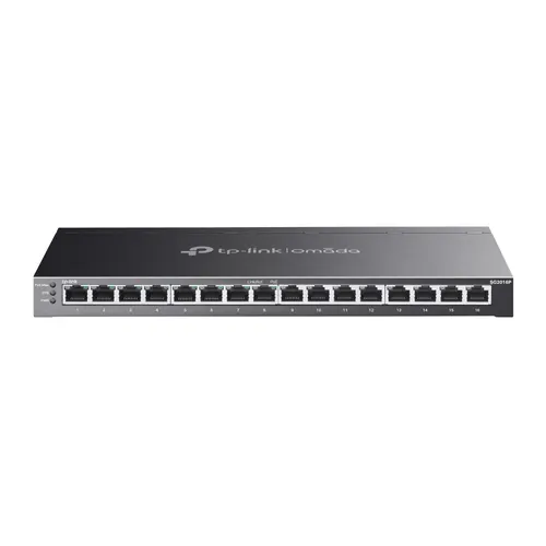 TP-Link Omada SG2016P przełącznik sieciowy Zarządzany L2/L2+ Gigabit Ethernet (10/100/1000) Obsługa PoE Czarny