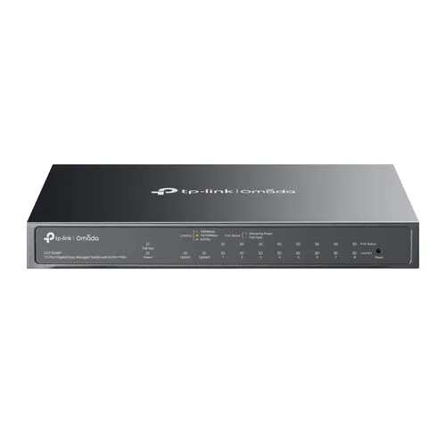 TP-Link Omada ES210GMP przełącznik sieciowy Zarządzany Gigabit Ethernet (10/100/1000) Obsługa PoE Czarny