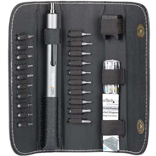 StarTech.com CTK20PCEDRIVE wkrętak zasilany/zakrętark udarowy 110 RPM Srebrny