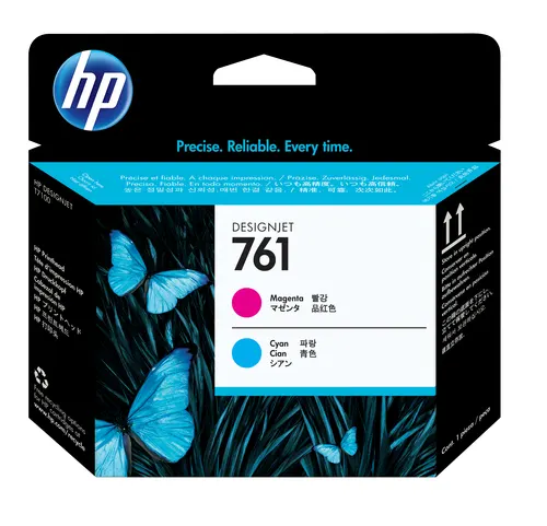 HP 761 głowica drukująca Designjet: purpurowy/błękitny