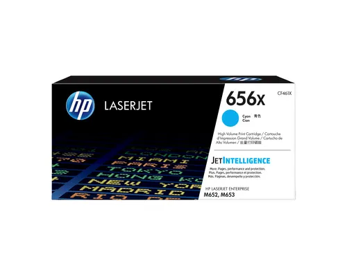 HP 656X oryginalny wkład LaserJet z błękitnym tonerem o dużej pojemności