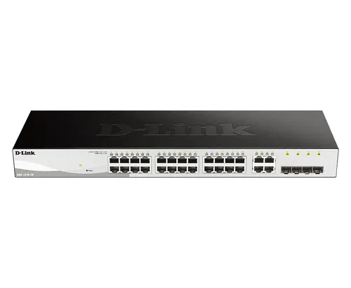 D-Link DGS-1210-28 przełącznik sieciowy Zarządzany L2 Gigabit Ethernet (10/100/1000) 1U Czarny
