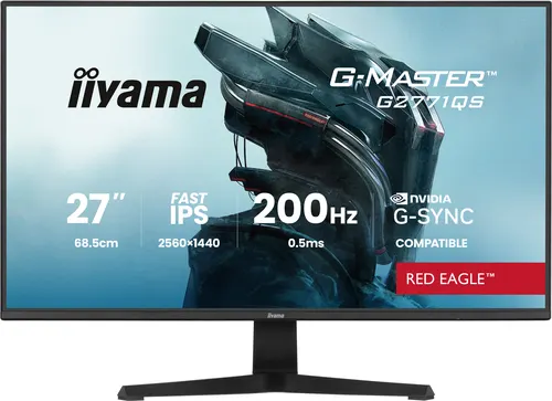 iiyama G-MASTER G2771QS-B1 monitor komputerowy 68,6 cm (27") 2560 x 1440 px Wide Quad HD Czarny