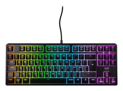 CHERRY XTRFY K4V2 RGB TKL klawiatura Gaming USB QWERTY Hiszpański Czarny