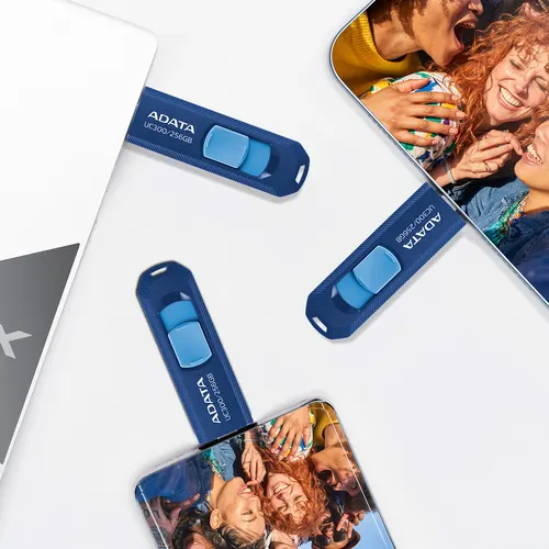 ADATA ACHO-UC300-128G-RNB/BL pamięć USB 128 GB USB Type-C 3.2 Gen 1 (3.1 Gen 1) Niebieski