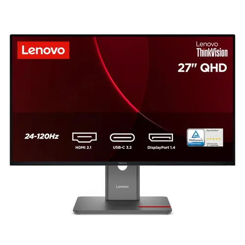 Lenovo ThinkVision P27Q-40 monitor komputerowy 68,6 cm (27") 2560 x 1440 px Quad HD LED Czarny (64A7ZAT6EU)