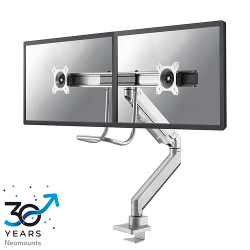Neomounts NM-D775DXSILVER uchwyt / stojak do monitorów 81,3 cm (32") Biurko Srebrny