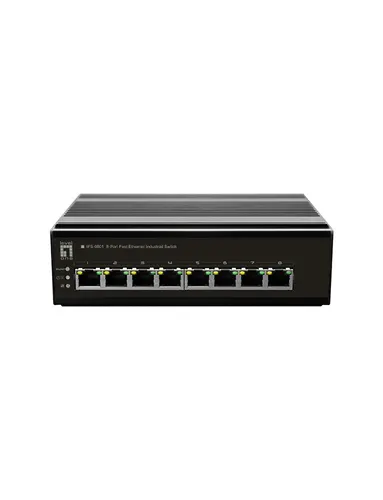 LevelOne IFS-0801 przełącznik sieciowy Nie zarządzany Fast Ethernet (10/100) Czarny