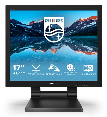 Philips 172B9TL/00 monitor komputerowy 43,2 cm (17") 1280 x 1024 px Full HD LCD Ekran dotykowy Czarny