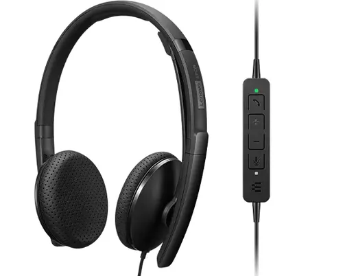 Lenovo 4XD1M39028 słuchawki/zestaw słuchawkowy Przewodowa Opaska na głowę USB Type-C Czarny