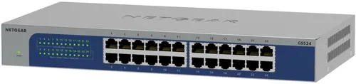 NETGEAR GS524-300EUS przełącznik sieciowy Nie zarządzany Gigabit Ethernet (10/100/1000) Szary