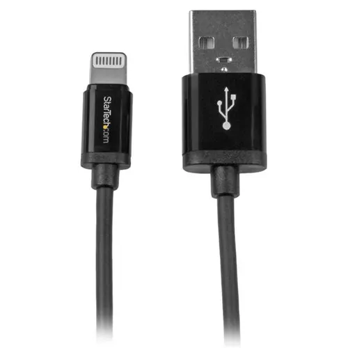 StarTech.com USBLT1MB kabel Lightning 1 m Czarny