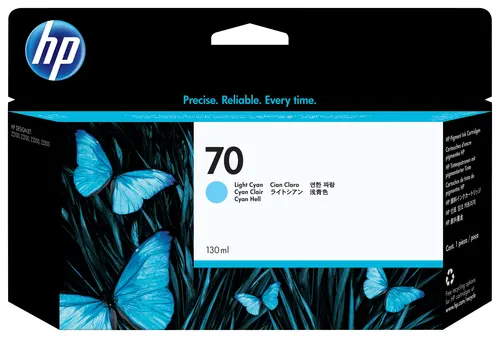 HP 70 wkład atramentowy jasny błękitny 130 ml