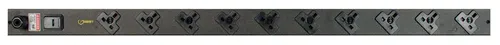 Vertiv EGVHVAB102-104UKRUK-V rozdzielacz zasilania PDU 10 x gniazdo sieciowe Czarny