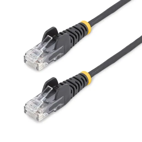 StarTech.com N6PAT5MBKS kabel sieciowy Czarny 5 m Cat6 U/UTP (UTP) Okrągły