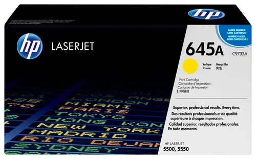 HP 645A oryginalny wkład z żółtym tonerem LaserJet
