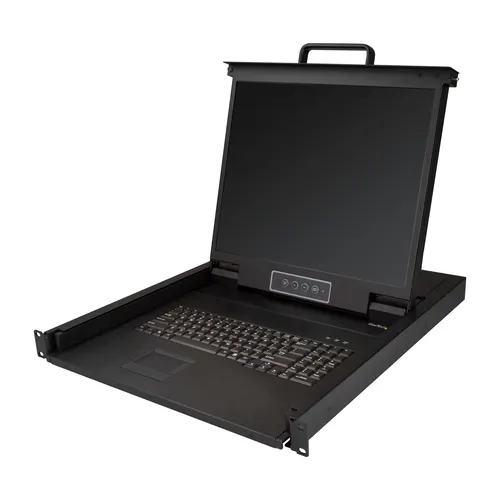 StarTech.com RKCONS1901 konsola rackowa 48,3 cm (19") 1280 x 1024 px Stal Czarny 1U