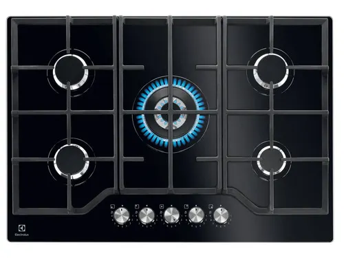 Electrolux KGG75362K Czarny Wbudowany 75 cm Gaz 5 stref(y)