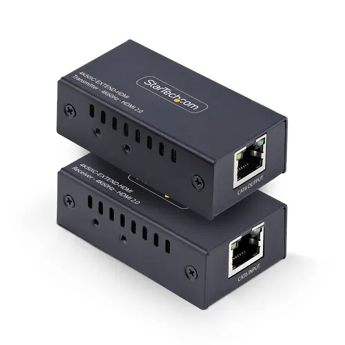 StarTech.com 4K50IC-EXTEND-HDMI przedłużacz AV Nadajnik i odbiornik AV Czarny