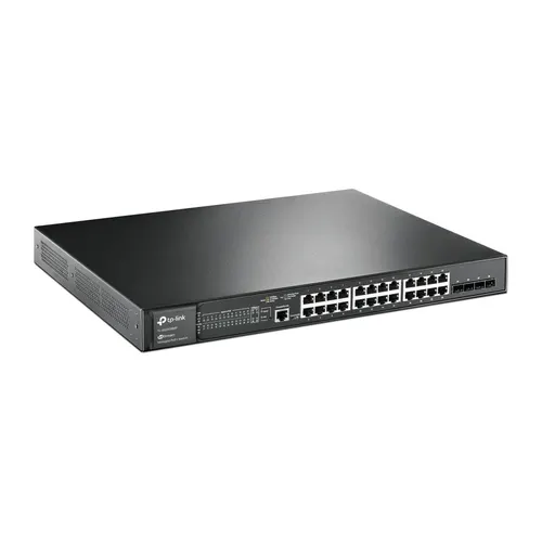TP-Link JetStream TL-SG3428MP przełącznik sieciowy Zarządzany L2+ Gigabit Ethernet (10/100/1000) Obsługa PoE 1U Czarny