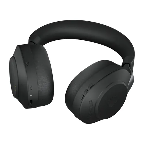 Jabra Evolve2 85 Zestaw słuchawkowy Bezprzewodowy Opaska na głowę Biuro/centrum telefoniczne USB Type-C Bluetooth Czarny, UC, ze stacją ładującą