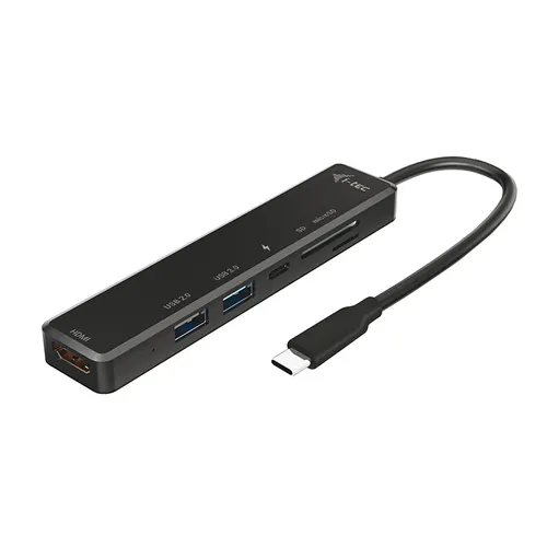 i-tec C31TRAVELEASYDOCKPD stacja dokująca Przewodowa USB 3.2 Gen 1 (3.1 Gen 1) Type-C Czarny