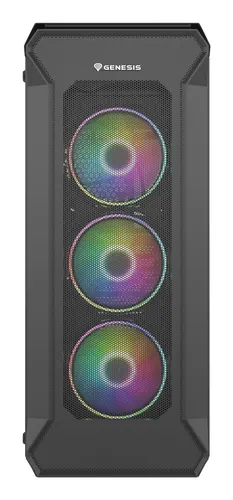 GENESIS Irid 505 ARGB V2 Midi Tower Czarny, Przezroczysty