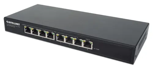 Intellinet 561679 przełącznik sieciowy Gigabit Ethernet (10/100/1000) Obsługa PoE Czarny