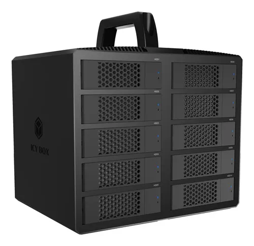ICY BOX IB-3710-C31 Obudowa HDD/SSD Czarny 2.5/3.5"