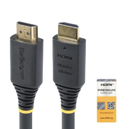 StarTech.com HDMI2-CABLE-4K60-15M kabel HDMI HDMI Typu A (Standard) Czarny