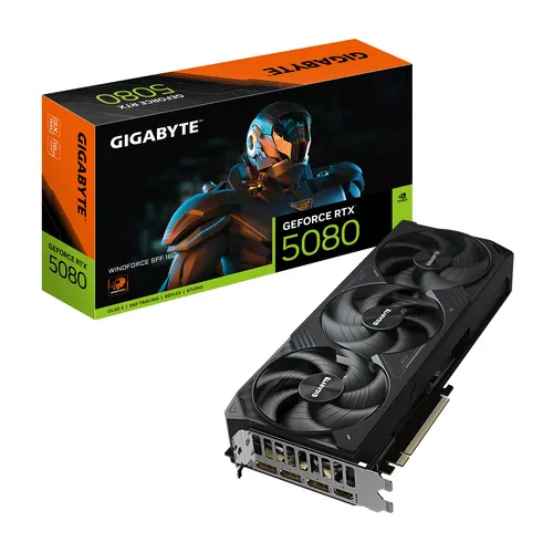 GIGABYTE GeForce RTX 5080 WINDFORCE SFF 16G NVIDIA 16 GB GDDR7