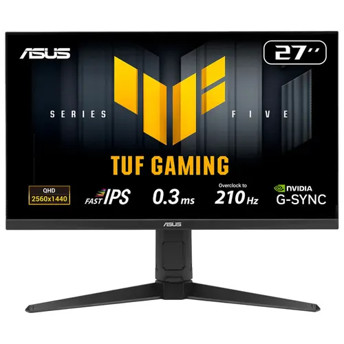 ASUS TUF Gaming VG27AQL5A monitor komputerowy 68,6 cm (27") 2560 x 1440 px Wide Quad HD LCD Czarny