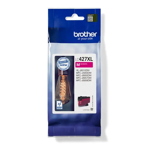 Brother LC427XLM nabój z tuszem 1 szt. Oryginalny Wysoka (XL) wydajność Purpurowy