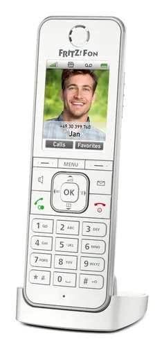 Fon C6 International Telefon w systemie DECT Nazwa i identyfikacja dzwoniącego Biały