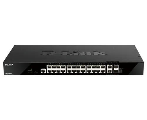 D-Link DGS-1520-28 przełącznik sieciowy Zarządzany L3 10G Ethernet (100/1000/10000) 1U Czarny