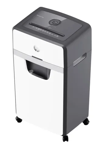 HP 2808 niszczarka Rozdrabnianie mikro-cięte 65 dB 22 cm Biały, Czarny