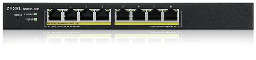 Zyxel GS1915-8EP Zarządzany L2 Gigabit Ethernet (10/100/1000) Obsługa PoE Czarny