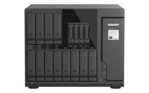 QNAP TVS-H1677AX-R5-16G serwer danych NAS Tower AMD Ryzen™ 5 16 GB DDR5 0 TB QuTS hero Czarny