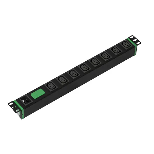 APC Easy Rack rozdzielacz zasilania PDU 8 x gniazdo sieciowe 1U Czarny