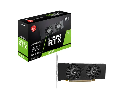 MSI GEFORCE RTX 3050 LP E 6G OC karta graficzna NVIDIA 6 GB GDDR6