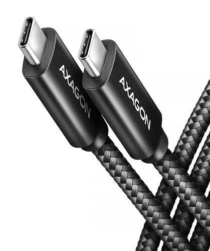 Axagon BUCM4X-CM10AB kabel USB USB4 Gen 3x2 1 m USB C 40 Gbit/s 240 W Czarny