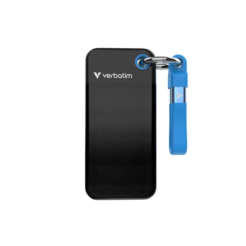 Verbatim Pocket SSD 2 TB USB Type-C 3.2 Gen 2 (3.1 Gen 2) Czarny, Niebieski