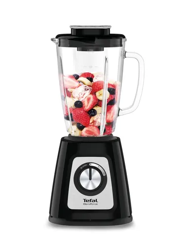 Tefal BlendForce II BL4358 1,25 l Blender stołowy 800 W Czarny, Stal szczotkowana