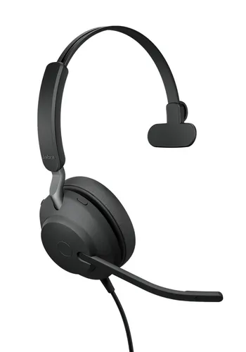 Jabra Evolve2 40 SE Zestaw słuchawkowy Przewodowa Opaska na głowę Biuro/centrum telefoniczne USB Type-C / USB Type-A Czarny, mono, UC