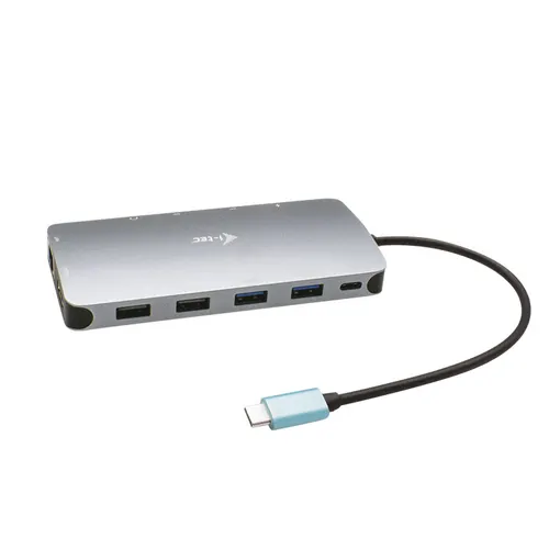 i-tec Metal C31NANODOCKPROPD stacja dokująca Przewodowa USB 3.2 Gen 1 (3.1 Gen 1) Type-C Srebrny