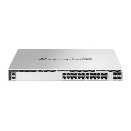 TP-Link Omada Pro S6500-24GP4XF przełącznik sieciowy Zarządzany L3 Gigabit Ethernet (10/100/1000) Obsługa PoE 1U Szary