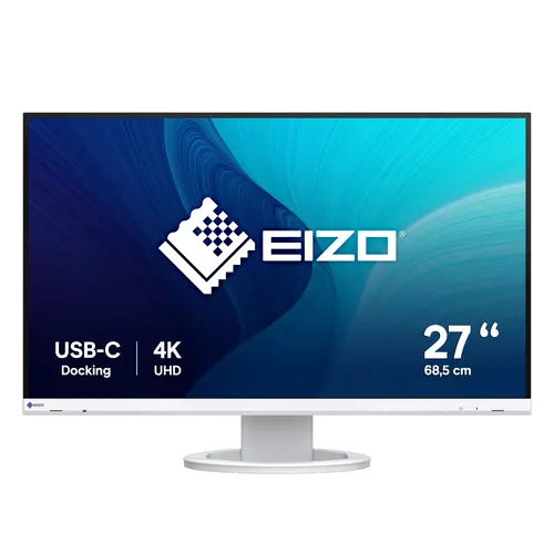 EIZO FlexScan EV2740S-WT monitor komputerowy 68,6 cm (27") 3840 x 2160 px 4K Ultra HD LCD Biały